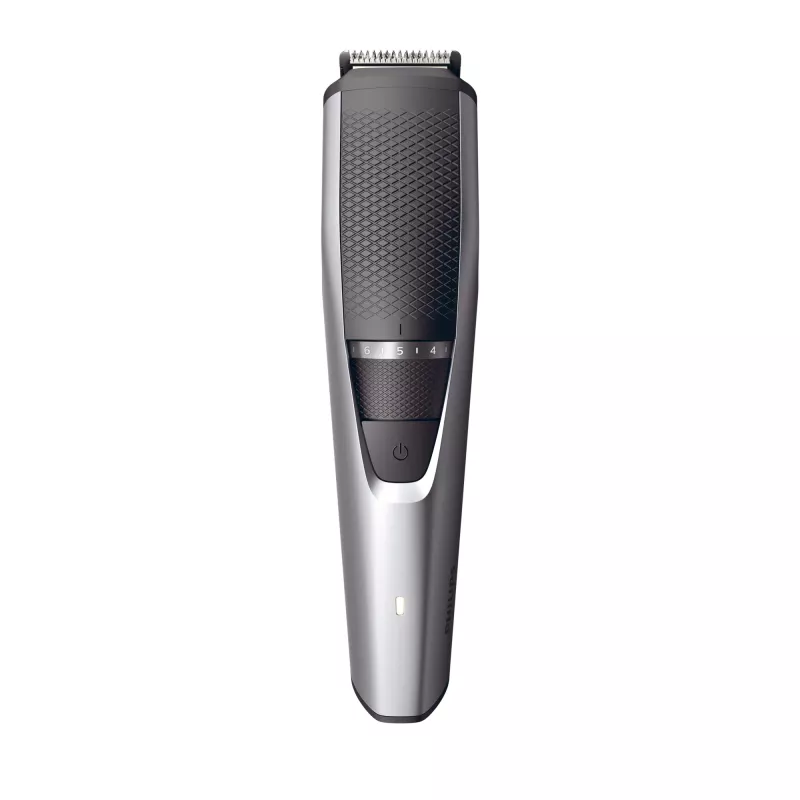 Trymer do brody Philips BEARDTRIMMER Seria 3000 BT3239/15, 0,5 mm–10 mm, 20 stopni długości, ładowanie USB, czarny/srebrny
