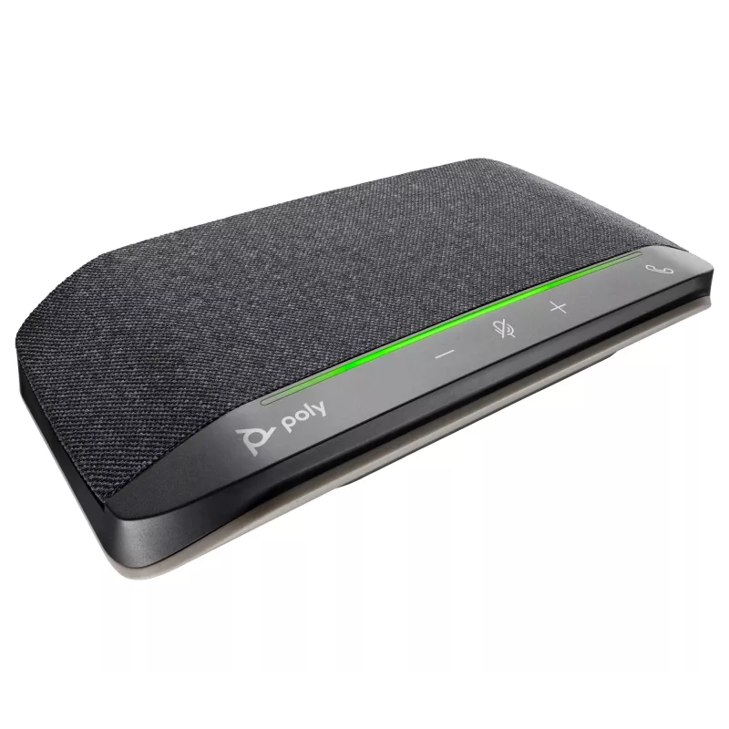 HP Poly Sync 10 USB-A USB-C głośnik konferencyjny, PC, srebrny, 0.715 m, IP64, Windows 10, Windows 11, MacOS