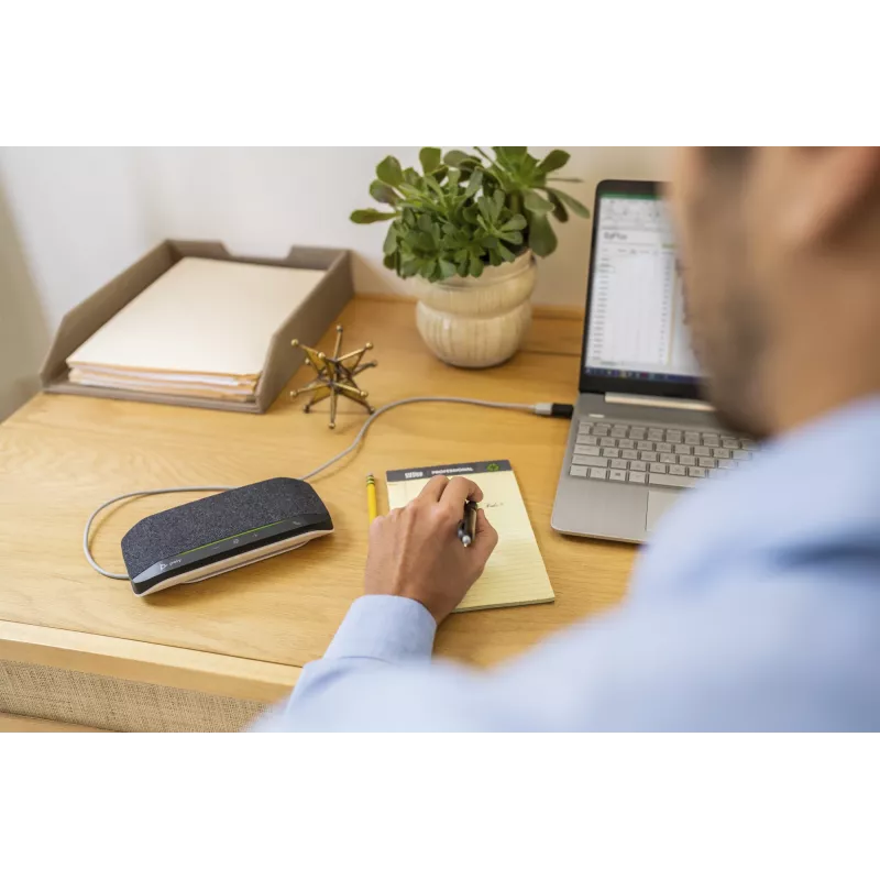 HP Poly Sync 10 USB-A USB-C głośnik konferencyjny, PC, srebrny, 0.715 m, IP64, Windows 10, Windows 11, MacOS