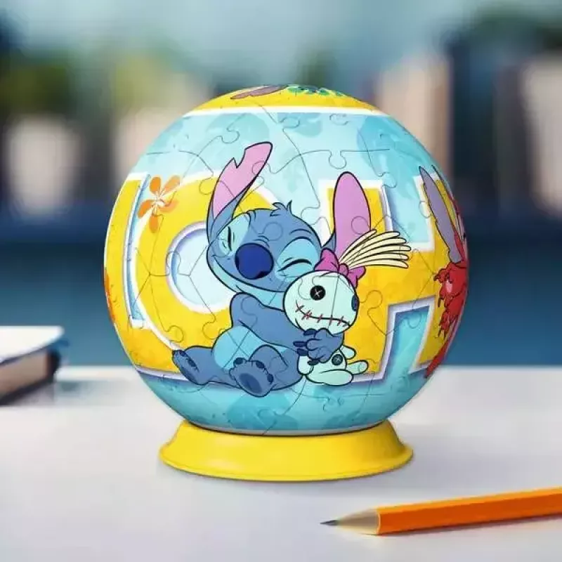 Ravensburger Puzzle 3D kula Disney Stitch, 72 elementy
