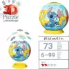 Ravensburger Puzzle 3D kula Disney Stitch, 72 elementy