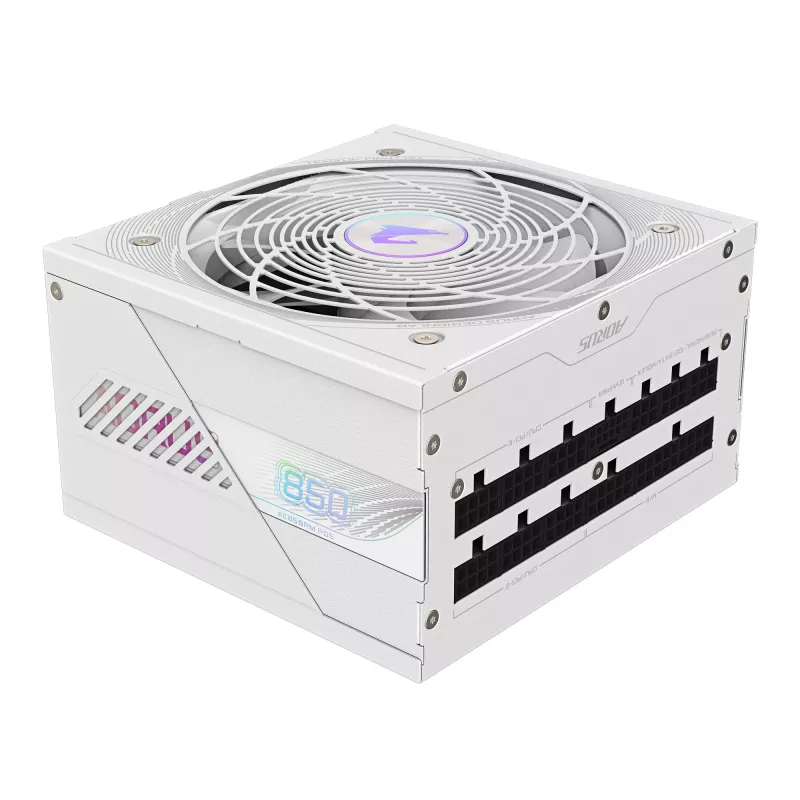 Zasilacz GIGABYTE AORUS ELITE P850W 850W ATX 80 PLUS Platinum w pełni modułowy biały wentylator 120 mm