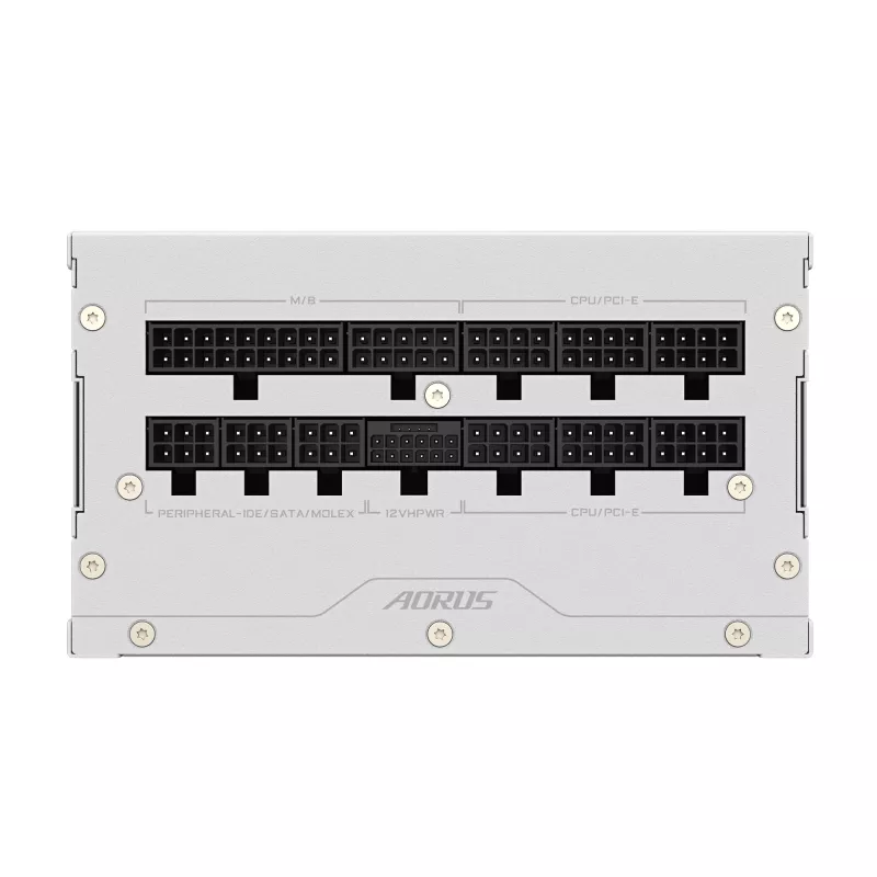 Zasilacz GIGABYTE AORUS ELITE P850W 850W ATX 80 PLUS Platinum w pełni modułowy biały wentylator 120 mm