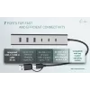 i-tec USB-C/USB-A Ładowalny Hub Metalowy 7 portów (3x USB-C, 4x USB-A)