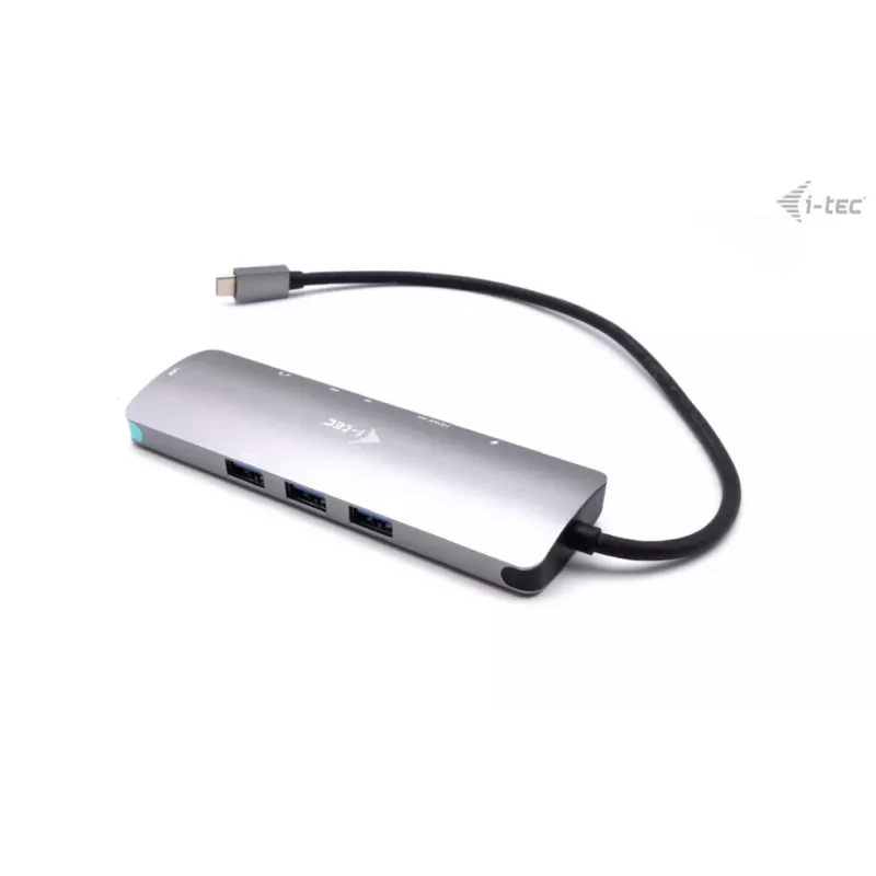 i-tec USB-C Metal Nano Stacja dokująca 4K HDMI LAN z zasilaniem Power Delivery 100W + Uniwersalna ładowarka 100W