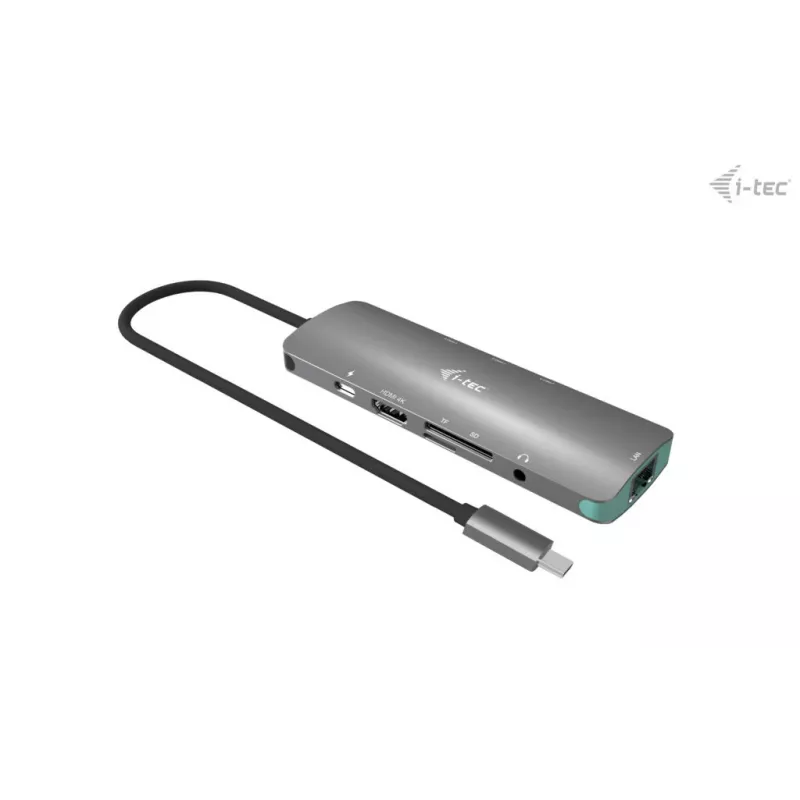 i-tec USB-C Metal Nano Stacja dokująca 4K HDMI LAN z zasilaniem Power Delivery 100W + Uniwersalna ładowarka 100W