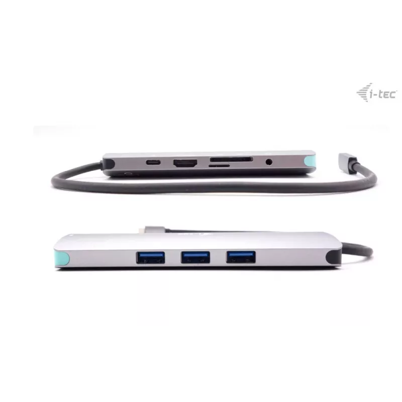 i-tec USB-C Metal Nano Stacja dokująca 4K HDMI LAN z zasilaniem Power Delivery 100W + Uniwersalna ładowarka 100W