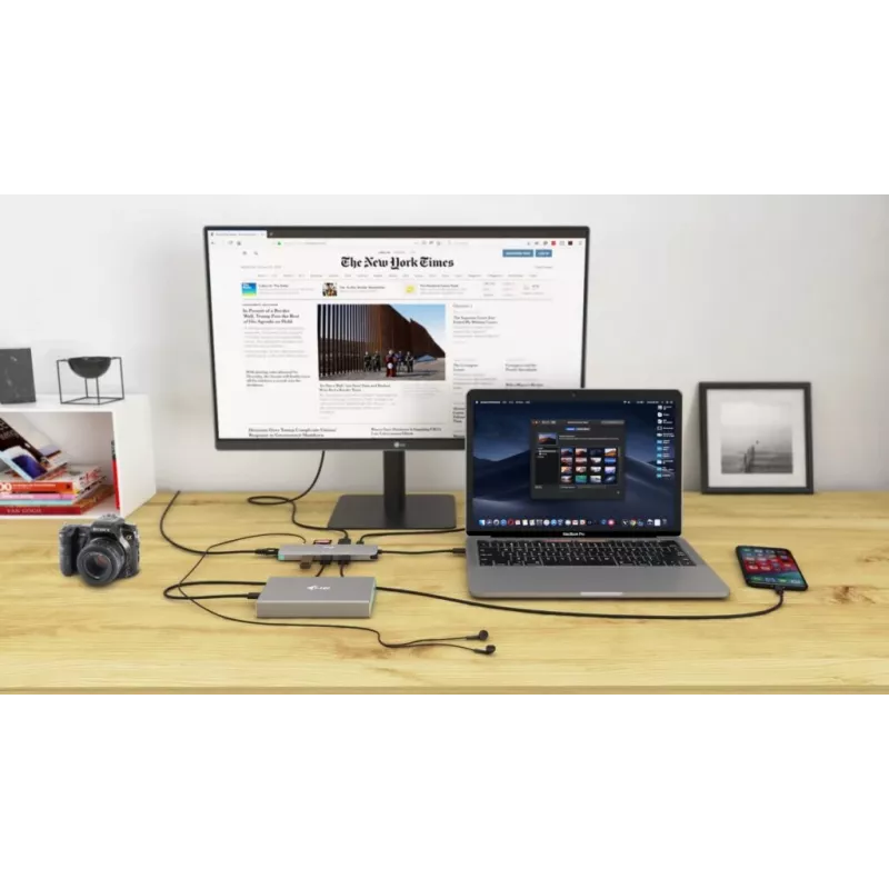 i-tec USB-C Metal Nano Stacja dokująca 4K HDMI LAN z zasilaniem Power Delivery 100W + Uniwersalna ładowarka 100W