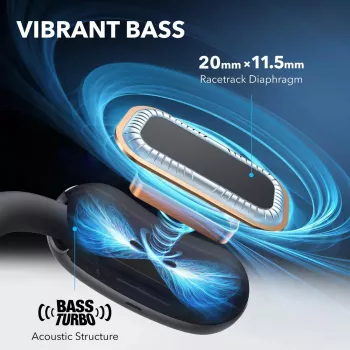 ANKER Earbuds - Soundcore Aerofit 2 - Czarny