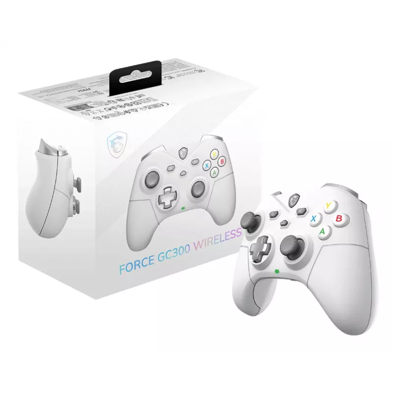 MSI FORCE GC300 WIRELESS biały USB 2.0 Gamepad analogowy PC