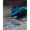 ICY BOX IB-DK4022a-CPD Przewodowy USB 3.2 Gen 1 (3.1 Gen 1) Type-C Aluminium, Srebrny