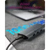 ICY BOX IB-DK4034a-CPD Przewodowa USB 3.2 Gen 1 (3.1 Gen 1) Type-C Aluminium, Srebrny