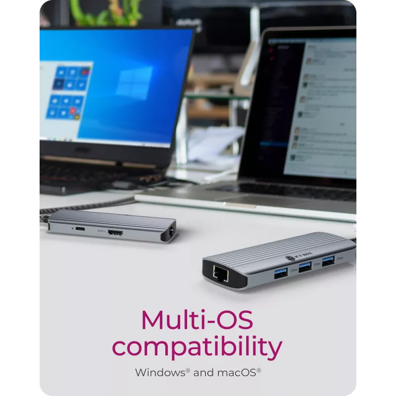 ICY BOX IB-DK4034a-CPD Przewodowa USB 3.2 Gen 1 (3.1 Gen 1) Type-C Aluminium, Srebrny