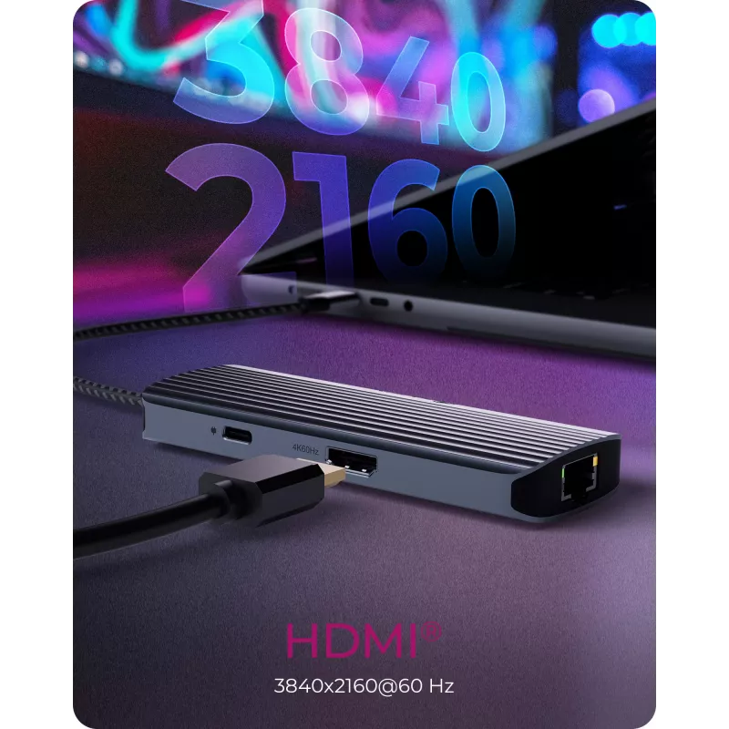 ICY BOX IB-DK4034a-CPD Przewodowa USB 3.2 Gen 1 (3.1 Gen 1) Type-C Aluminium, Srebrny