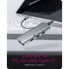 ICY BOX IB-DK4034a-CPD Przewodowa USB 3.2 Gen 1 (3.1 Gen 1) Type-C Aluminium, Srebrny