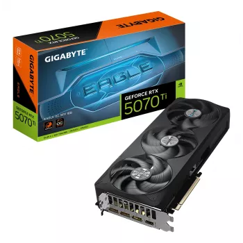 Karta graficzna GIGABYTE GeForce RTX 5070 Ti EAGLE OC SFF 16G - 16 GB GDDR7, 256-bit, PCI-E 5.0, zegar rdzenia 2542 MHz, 3 x DP 2.1a, 1 x HDMI 2.1b, NVIDIA DLSS 4, GV-N507TEAGLE OC-16GD