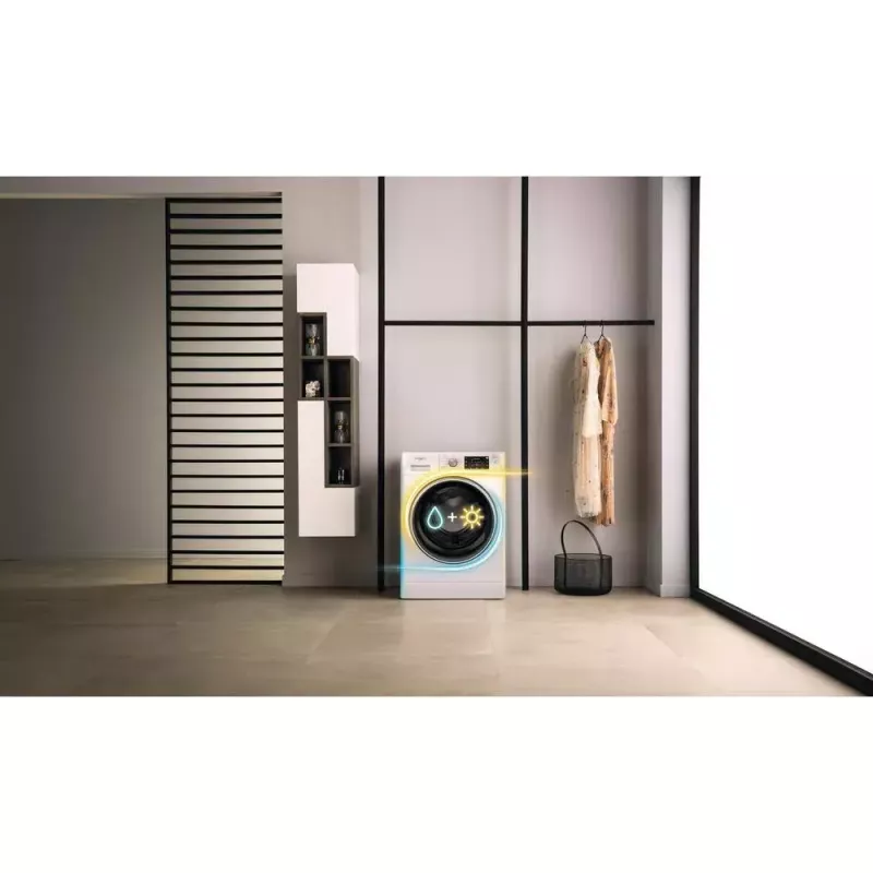 Whirlpool FFWDD1076258B pralko-suszarka Wolnostojący Ładowanie od przodu Biały