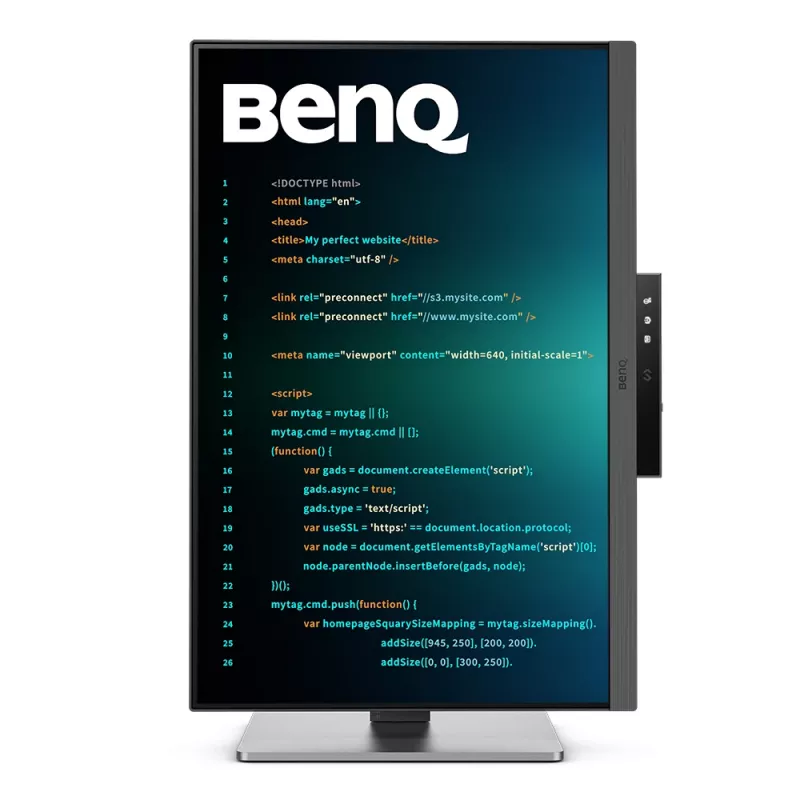 Monitor komputerowy BenQ RD240Q 61,2 cm (24,1 cala) 2560 x 1600 pikseli WQXGA LCD czarny
