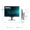 Monitor komputerowy BenQ RD280U 71,6 cm (28,2 cala) 3840 x 2560 pikseli 4K Ultra HD Czarny