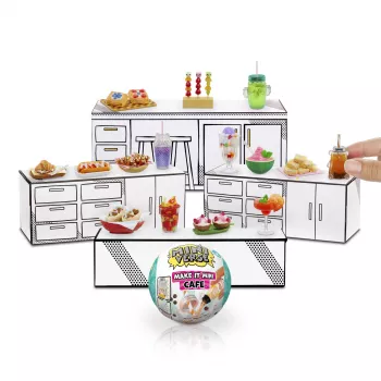 Miniverse Make It Mini Foods: Cafe in PDQ Series 4, 8 lat, Wielokolorowy, Plastik