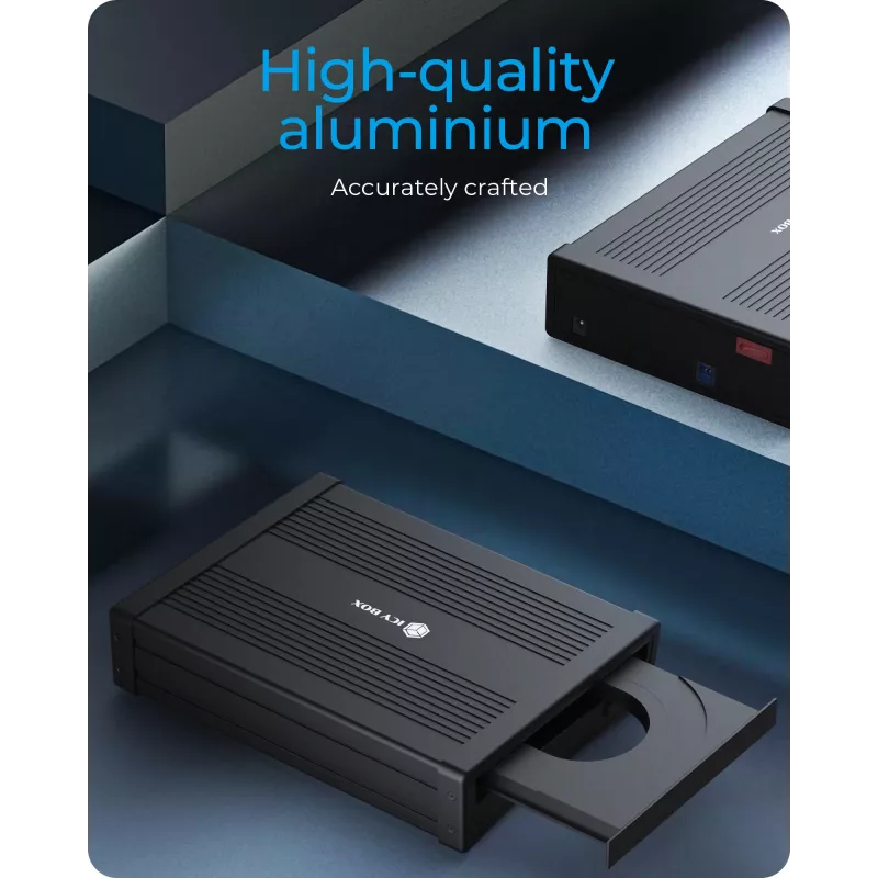 Obudowa zewnętrzna ICY BOX IB-525-U3 13,3 cm (5,25 cala) SATA III Czarna