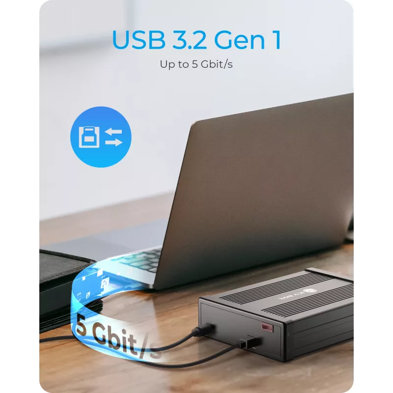 Obudowa zewnętrzna ICY BOX IB-525-U3 13,3 cm (5,25 cala) SATA III Czarna