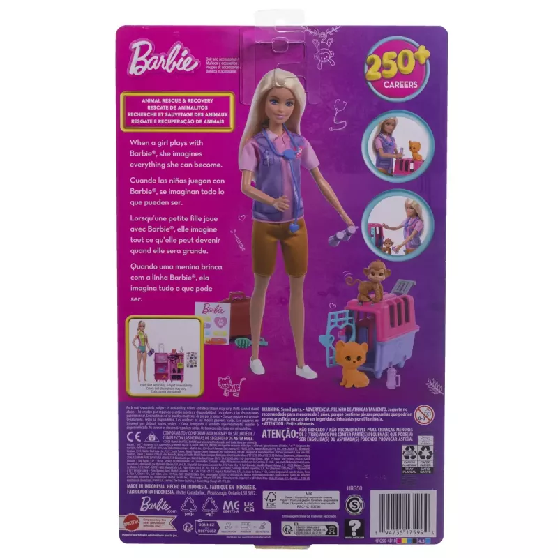Lalka modowa Mattel Barbie HRG50 Wielokolorowa 3+ lat
