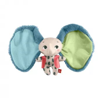 Maskotka MATTEL Fisher-Price Planet Friends Giant Ear Elephant HKD63, pluszowy towarzysz słoń