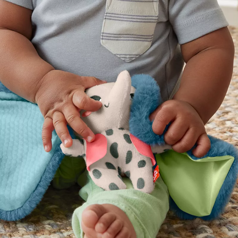 Maskotka MATTEL Fisher-Price Planet Friends Giant Ear Elephant HKD63, pluszowy towarzysz słoń