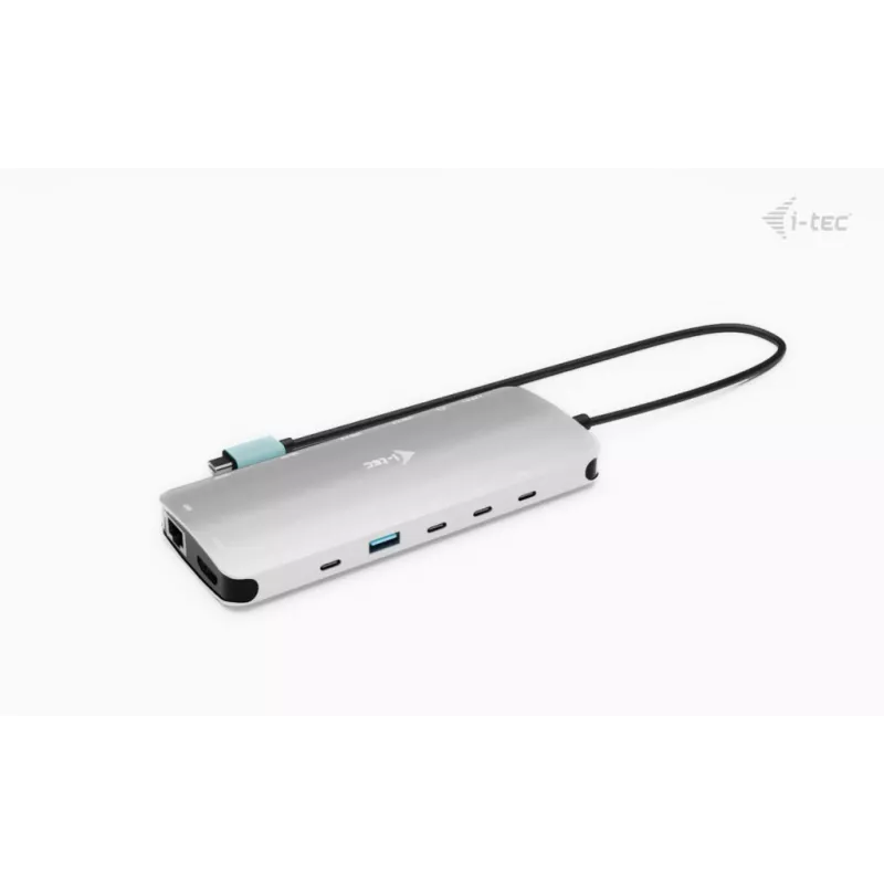 i-tec Metal USB-C Nano 3x Display Dock, 2x HDMI 1x USB-C video z Power Delivery 140W + ładowarka uniwersalna 140 W
