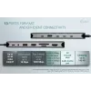 i-tec Metal USB-C Nano 3x Display Dock, 2x HDMI 1x USB-C video z Power Delivery 140W + ładowarka uniwersalna 140 W