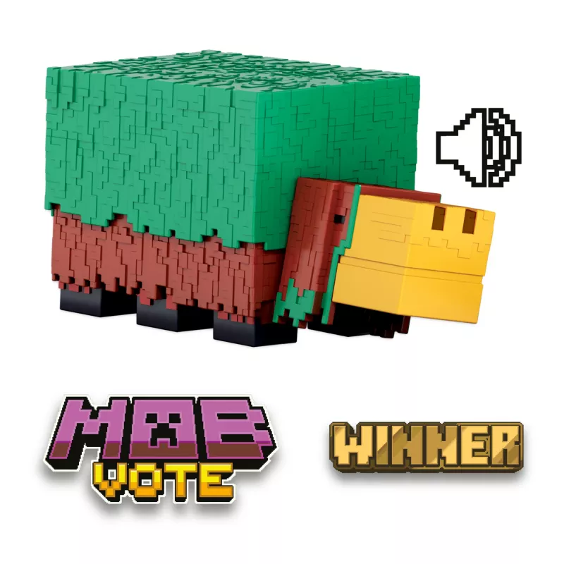 Minecraft Sniffer Action Figure z dźwiękami z gry, figurka kolekcjonerska w skali 3,25 cala