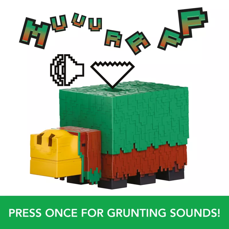 Minecraft Sniffer Action Figure z dźwiękami z gry, figurka kolekcjonerska w skali 3,25 cala