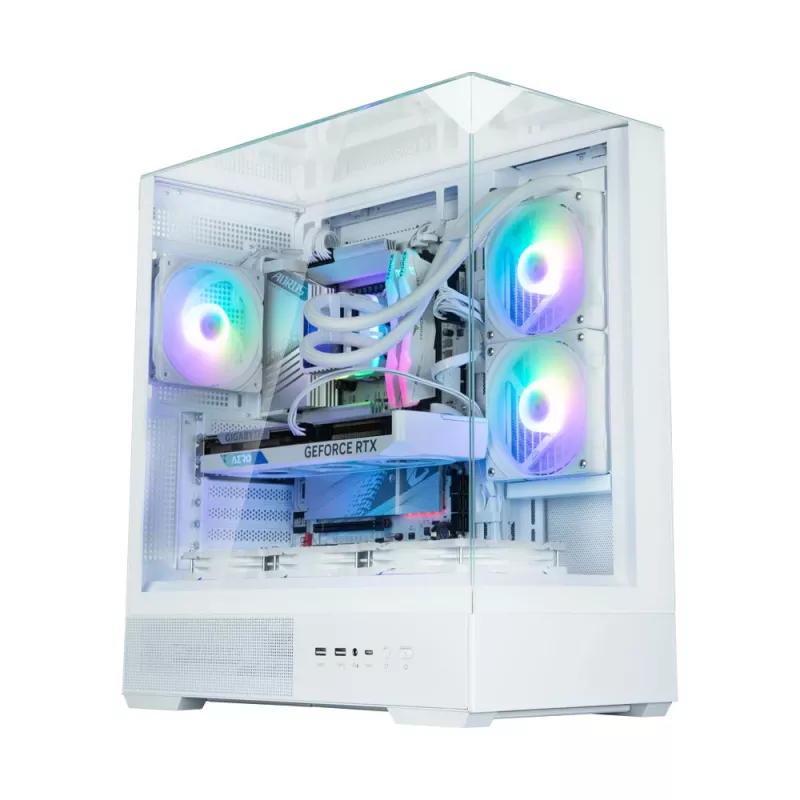 Obudowa PC Zalman P40 Prism biały Midi Tower