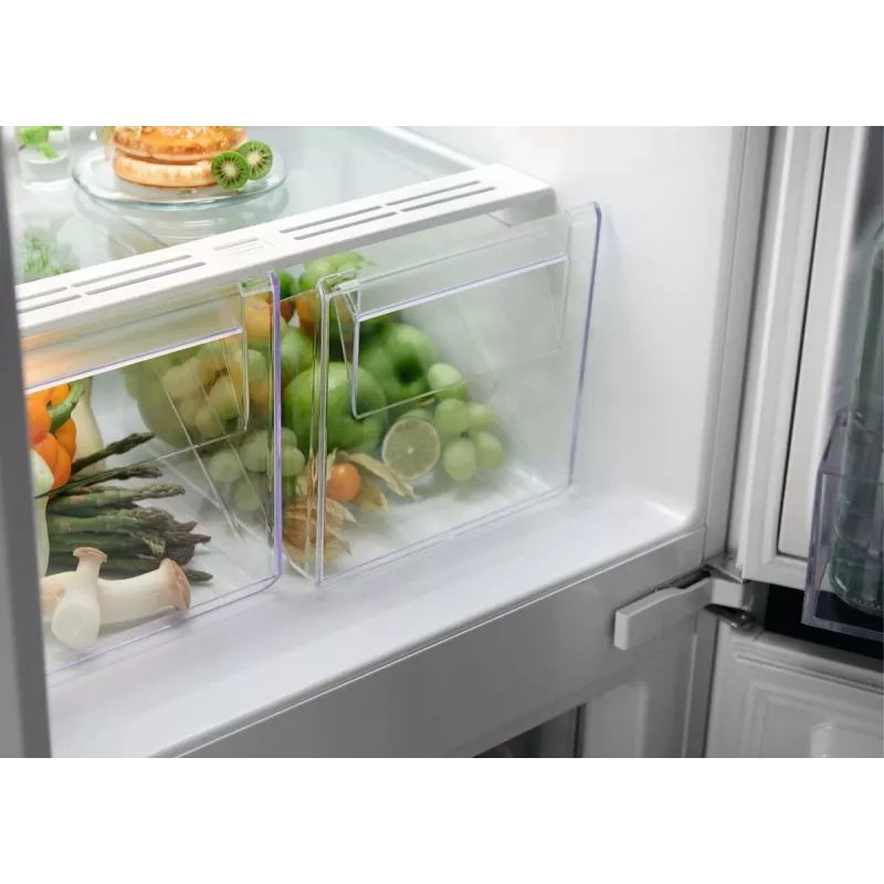Lodówka do zabudowy Electrolux LNT6NE18S — 257 l, sterowanie dotykowe, zamrażalnik dolny, No Frost, biała