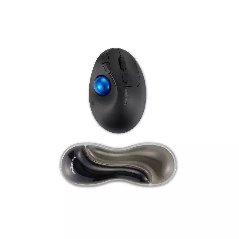 Podkładka pod nadgarstek Kensington cienki Duo Gel mysz/Trackball - szara, szara, żel, termoplastyczny poliuretan (TPU), Chiny, MIL-STD-810H Metoda 504.3 Zanieczyszczenie płynami, 192 mm, 72 mm