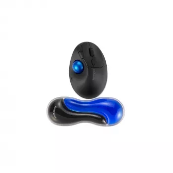 Kensington cienki Duo Gel, podkładka pod nadgarstek pod mysz/trackball - niebieska, niebieski, Gel, Termoplastyczny poliuretan (TPU), Chiny, MIL-STD-810H Method 504.3 Contamination by Fluids, 192 mm, 72 mm