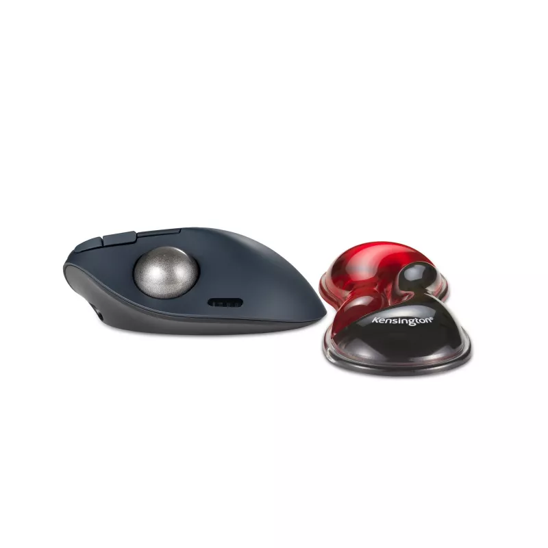 Podkładka pod nadgarstek Kensington Slim Duo Gel do myszy/trackballa – czerwony