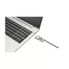 Kensington cienki NanoSaver 2.0 EQ Combination Laptop Lock, 1.8 m, Kensington, Zamek szyfrowy, Stal nierdzewna, Stal cynkowa, Srebrny