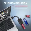 Obudowa SSD AXAGON ADM2-AM USB-A 10Gbps dla pojedynczego dysku M.2 NVMe/SATA, kabel 10 cm, czarna