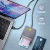 Czytnik kart Axagon CRE-SM3TC USB 2.0 Type-C szary SmartMedia