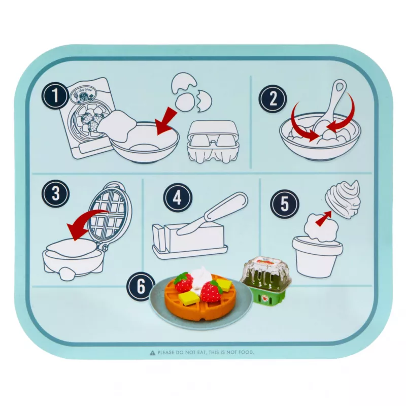 Little Tikes Creative Chefs Waffles Kit, Zestaw do gofrów, 3 lata