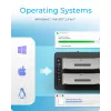 ICY BOX IB-1233CL-CR USB 3.2 Gen 1 (3.1 Gen 1) Type-A Czarny