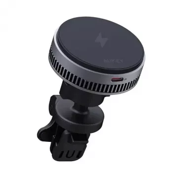Uchwyt samochodowy Aukey Wireless Charging Mount HD-MC13A kompatybilny z MagSafe, do kratki nawiewu, do iPhone'a, ładowanie bezprzewodowe 15 W