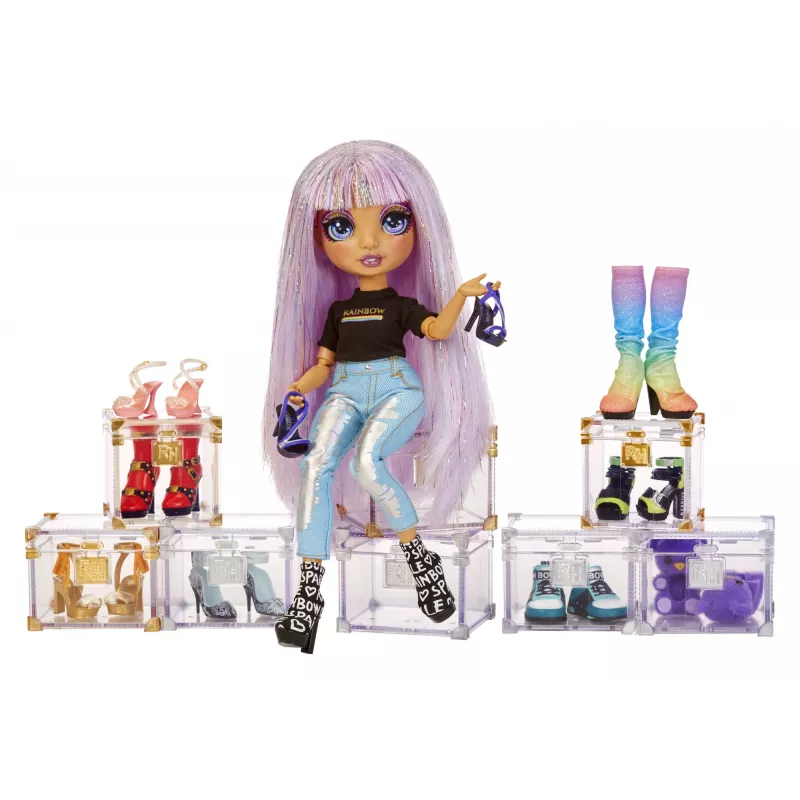 Rainbow High Akcesoria Studio Seria 1, Asortyment S w PDQ Buty dla lalek
