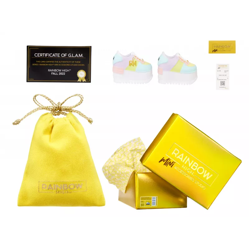 Rainbow High Akcesoria Studio Seria 1, Asortyment S w PDQ Buty dla lalek
