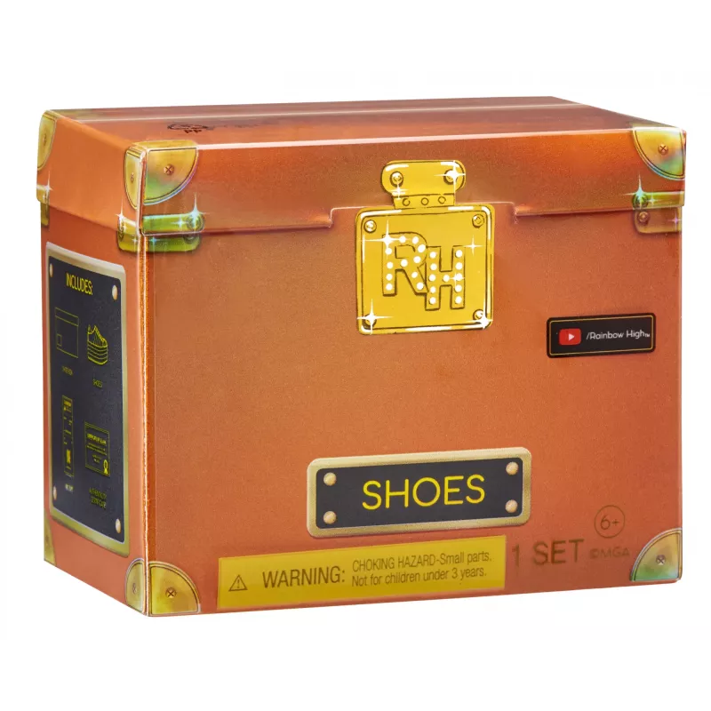 Rainbow High Akcesoria Studio Seria 1, Asortyment S w PDQ Buty dla lalek