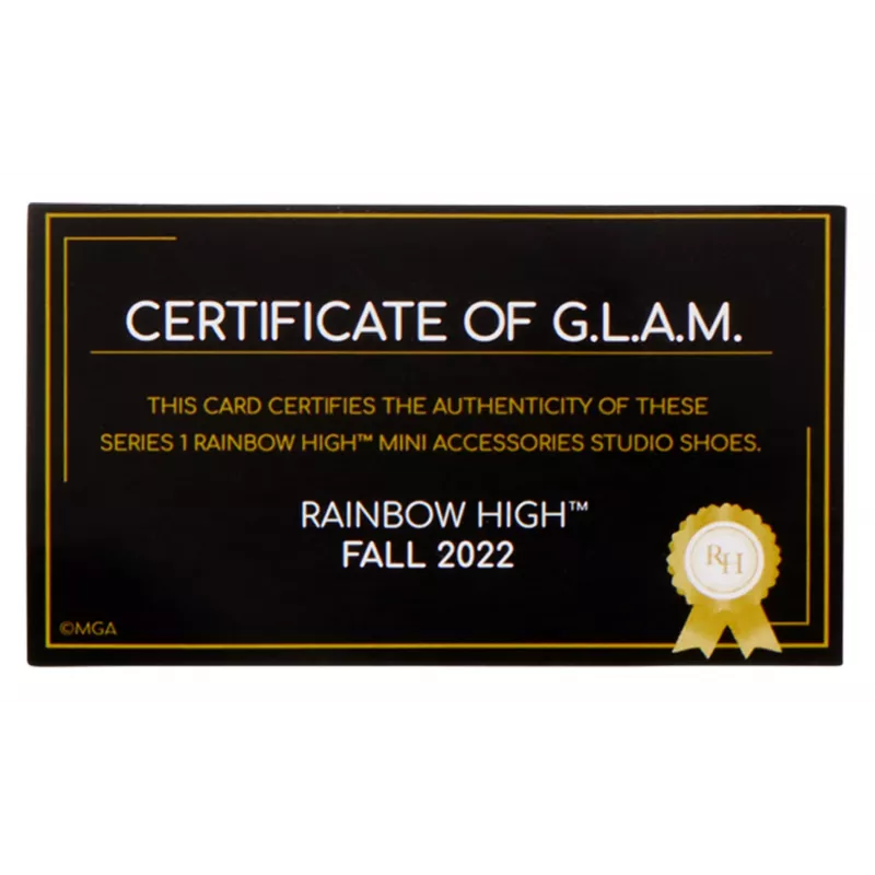 Rainbow High Akcesoria Studio Seria 1, Asortyment S w PDQ Buty dla lalek