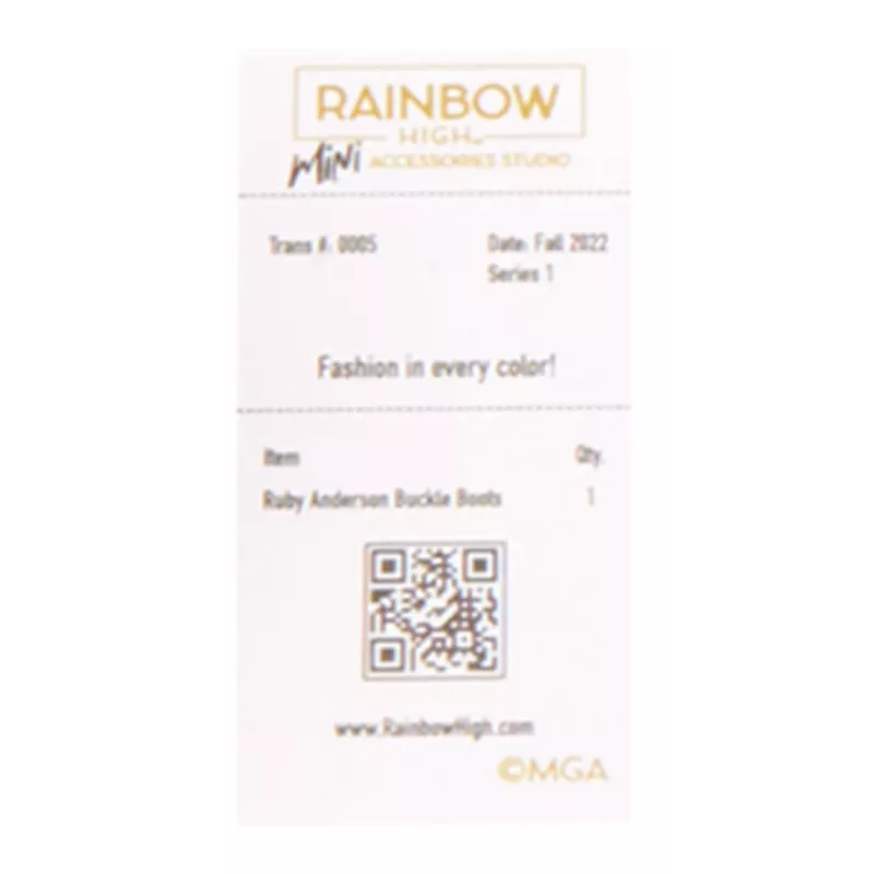 Rainbow High Akcesoria Studio Seria 1, Asortyment S w PDQ Buty dla lalek