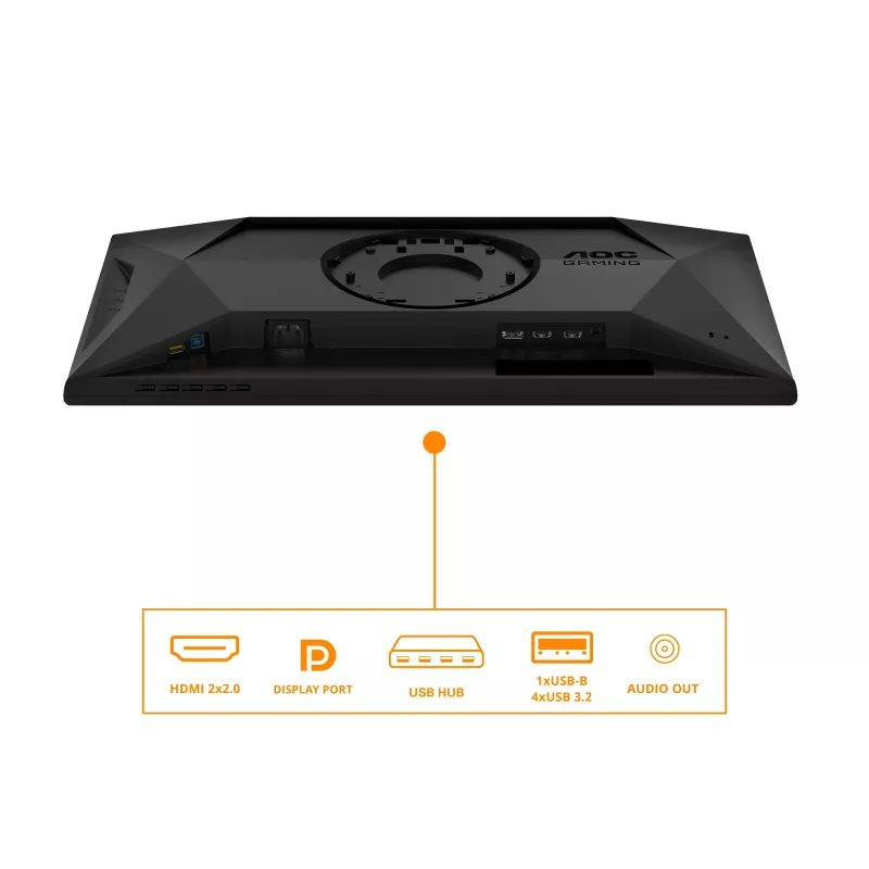 Monitor komputerowy AOC G4 25G4SXU 62,2 cm (24,5 cala) 1920 x 1080 pikseli Full HD LED Czarny, Szary
